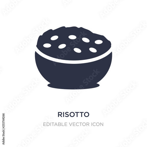 risotto icon on white background. Simple element illustration from Food concept.