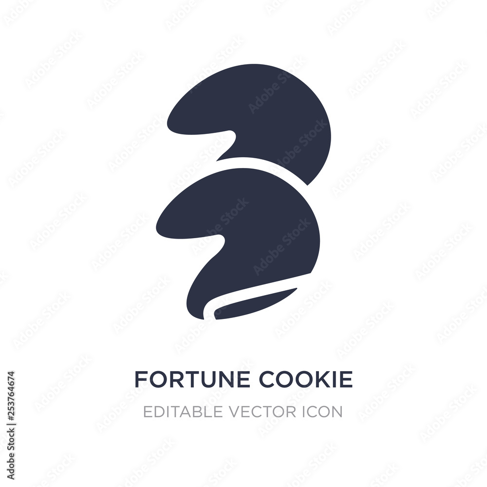 fortune cookie icon on white background. Simple element illustration ...