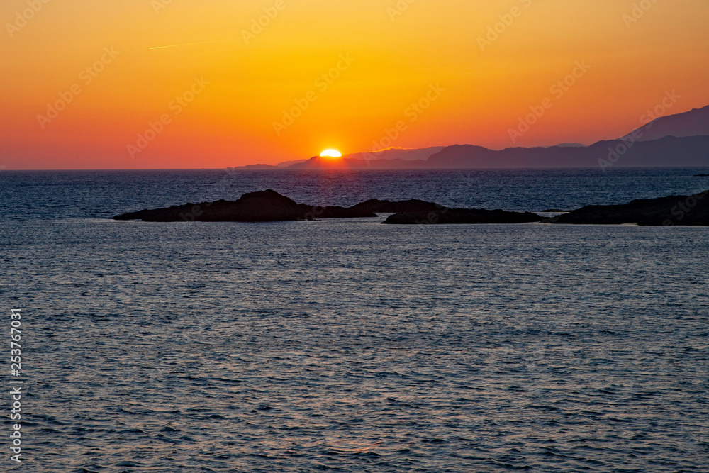 Scotland sun set