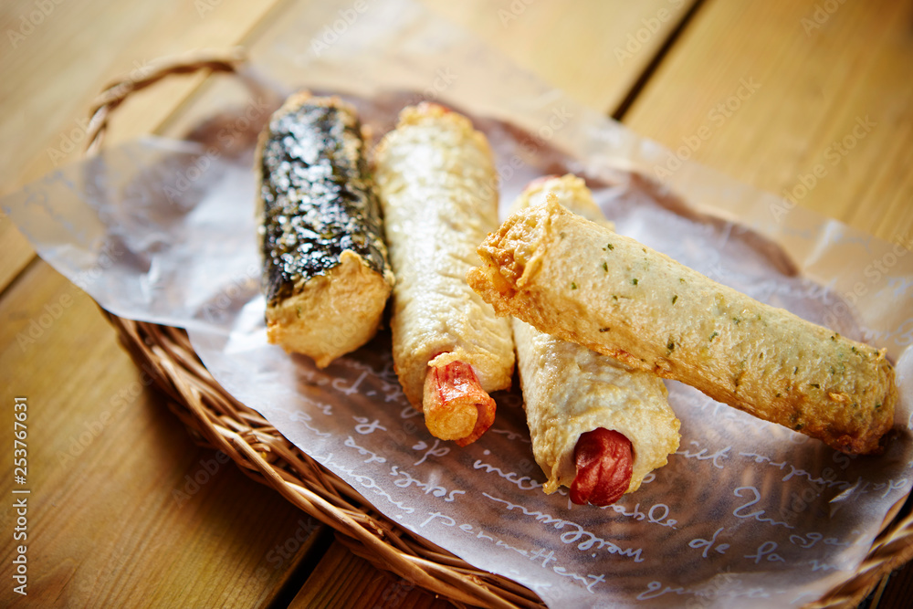 Foto Korean deep fried fishcake