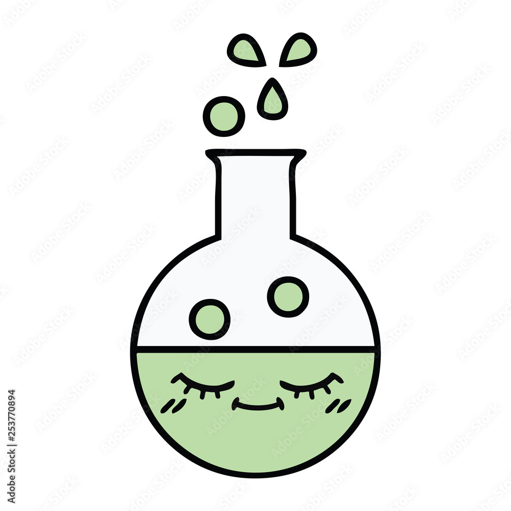 cute cartoon test tube cute cartoon test tube