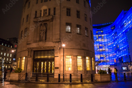 Photography BBC Broadcasting House and new eastern extension, Portland Place, London, Englan
