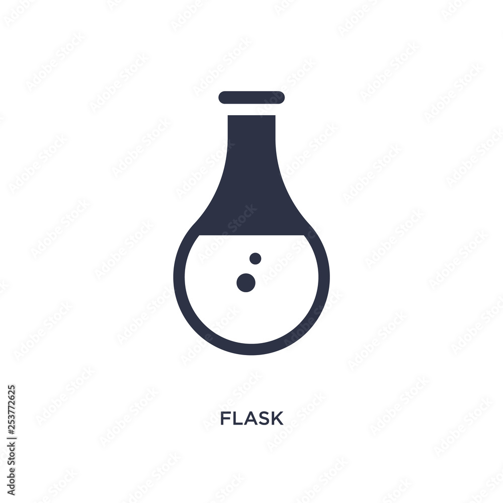 flask icon on white background. Simple element illustration from camping concept. flask icon on white background. Simple element illustration from camping concept.