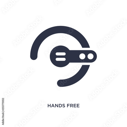 hands free icon on white background. Simple element illustration from communication concept.