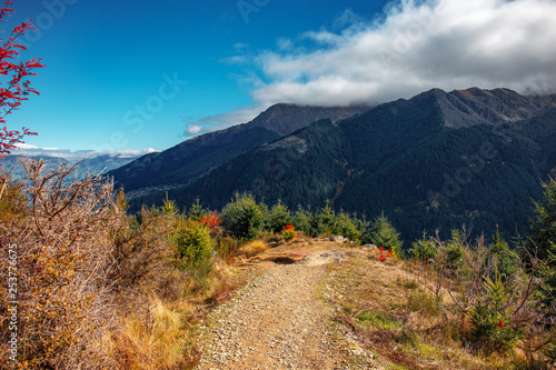 View of Queenstown Hill hiking track