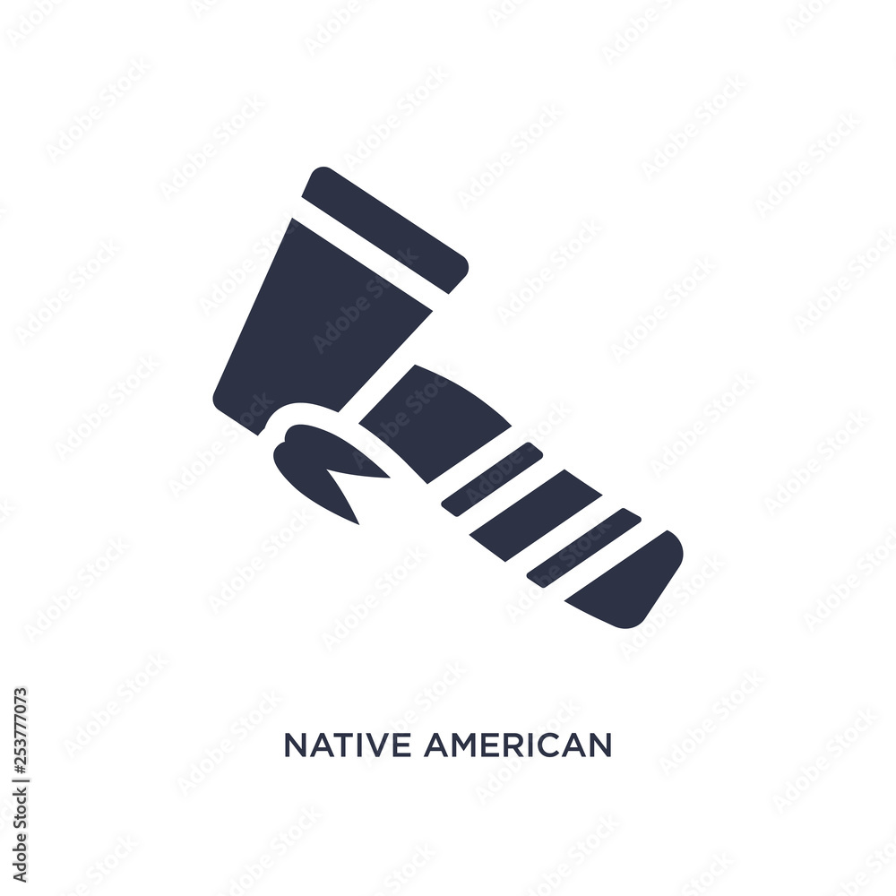 native american axes icon on white background. Simple element ...