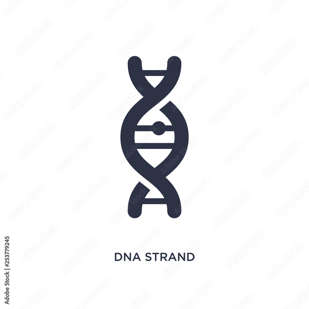 dna strand icon on white background. Simple element illustration from education concept. dna strand icon on white background. Simple element illustration from education concept.