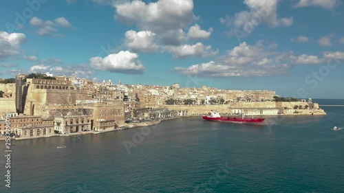 Wallpaper Mural Aerial shot over water and towards old city surrounded with sea. Torontodigital.ca