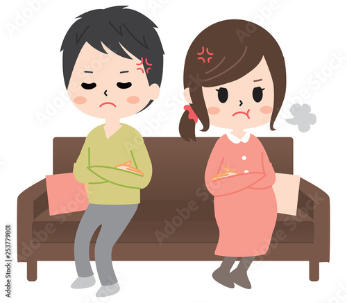 I have a marital quarrel by a sofa
