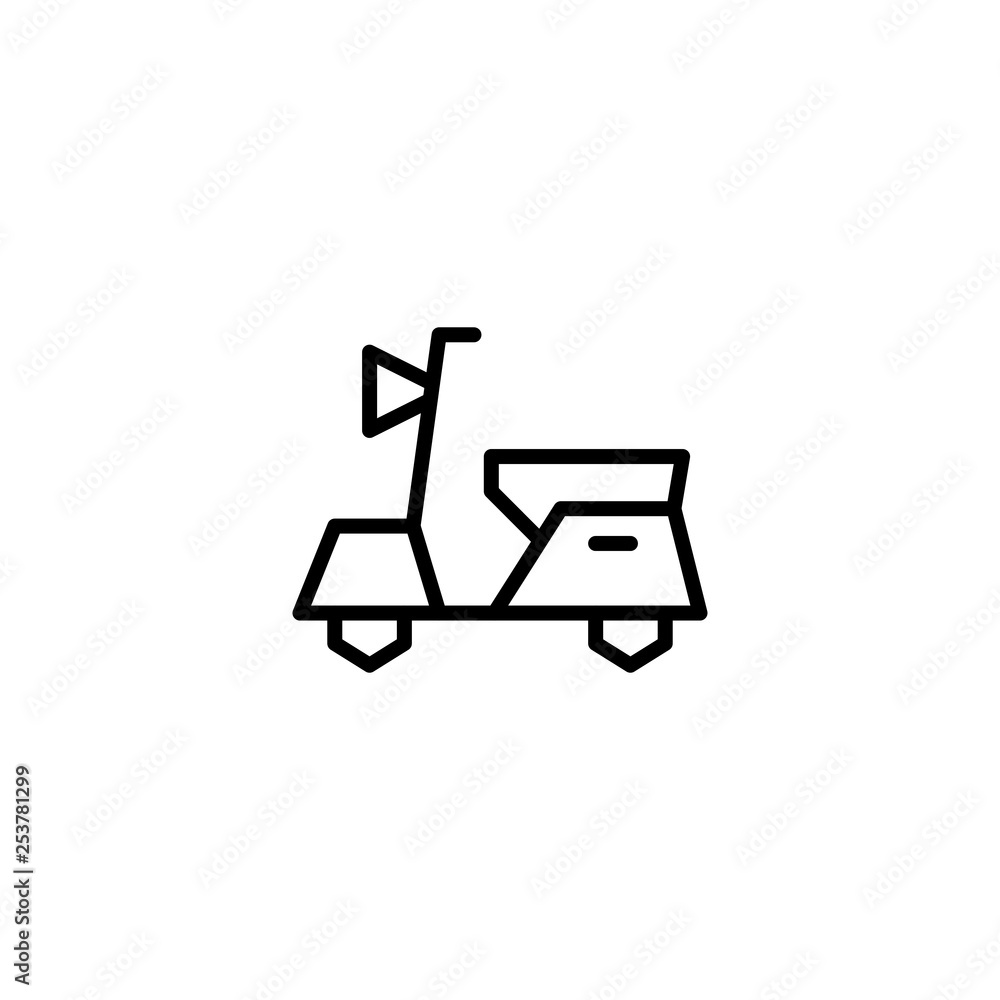 Motorcycle icon. Cargo sign Motorcycle icon. Cargo sign