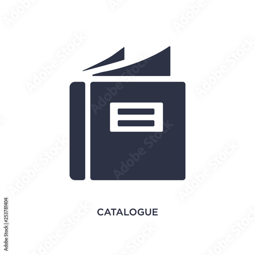 catalogue icon on white background. Simple element illustration from fashion and commerce concept.