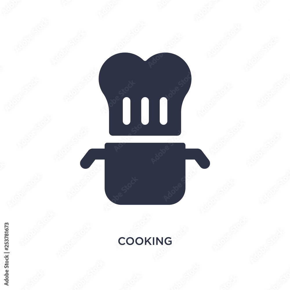 cooking icon on white background. Simple element illustration from fast food concept. cooking icon on white background. Simple element illustration from fast food concept.
