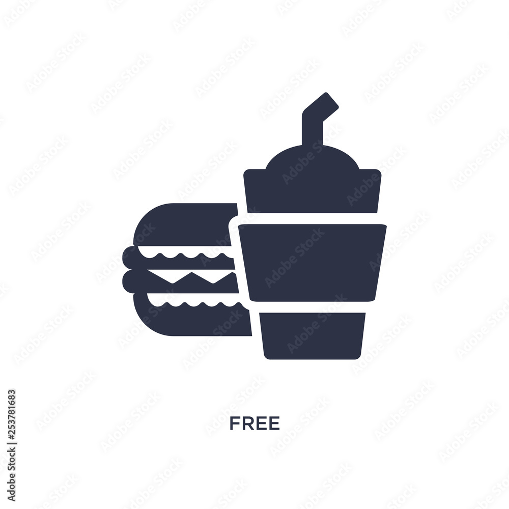 free icon on white background. Simple element illustration from fast food concept. free icon on white background. Simple element illustration from fast food concept.