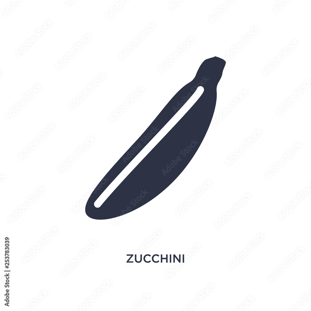 zucchini icon on white background. Simple element illustration from fruits and vegetables concept. zucchini icon on white background. Simple element illustration from fruits and vegetables concept.
