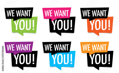 We want you