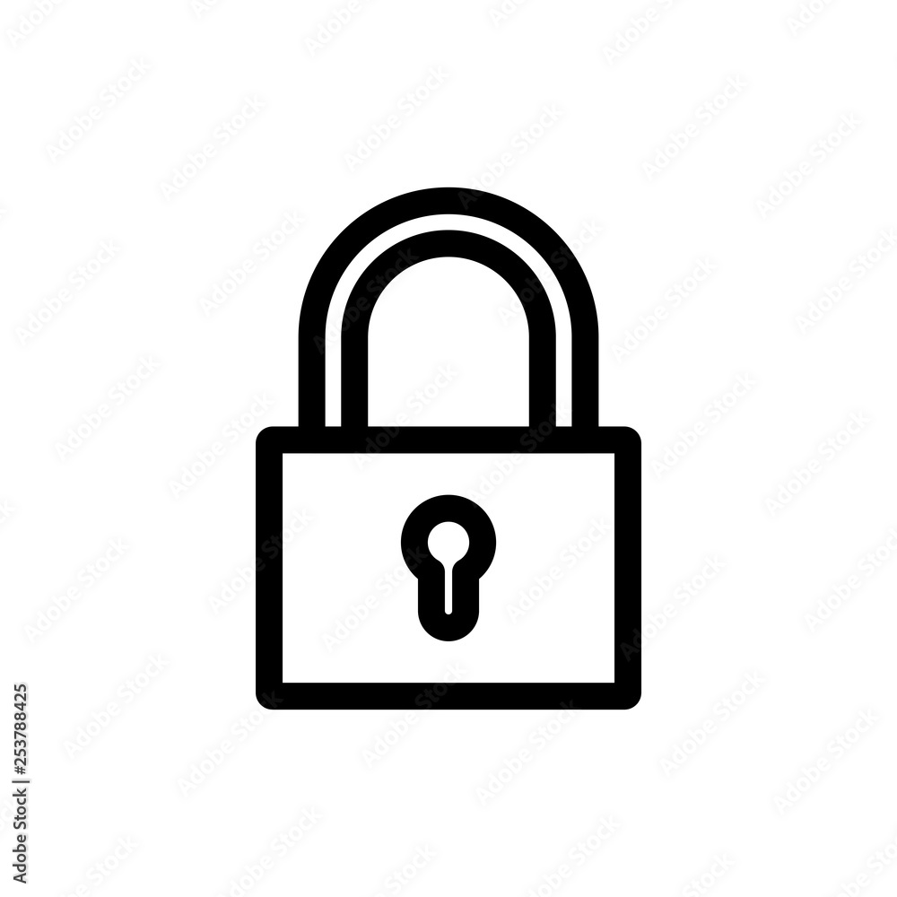 Lock icon. Web security password sign Lock icon. Web security password sign