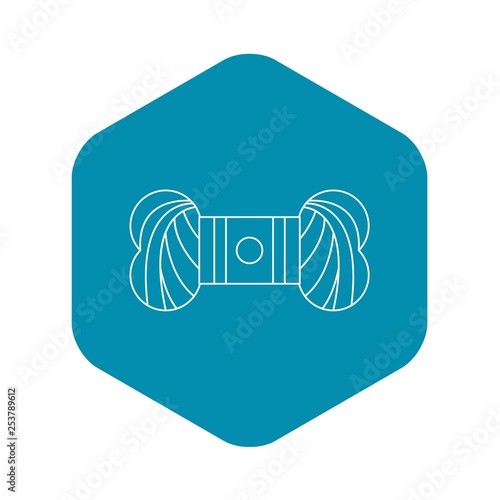 Skein of yarn icon. Outline illustration of skein of yarn vector icon for web