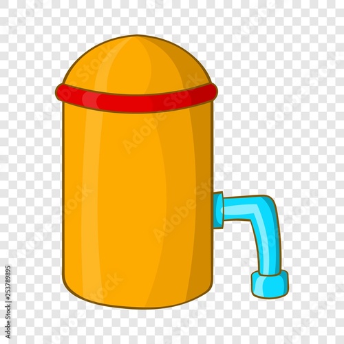 Barrel with tap icon in cartoon style isolated on background for any web design 
