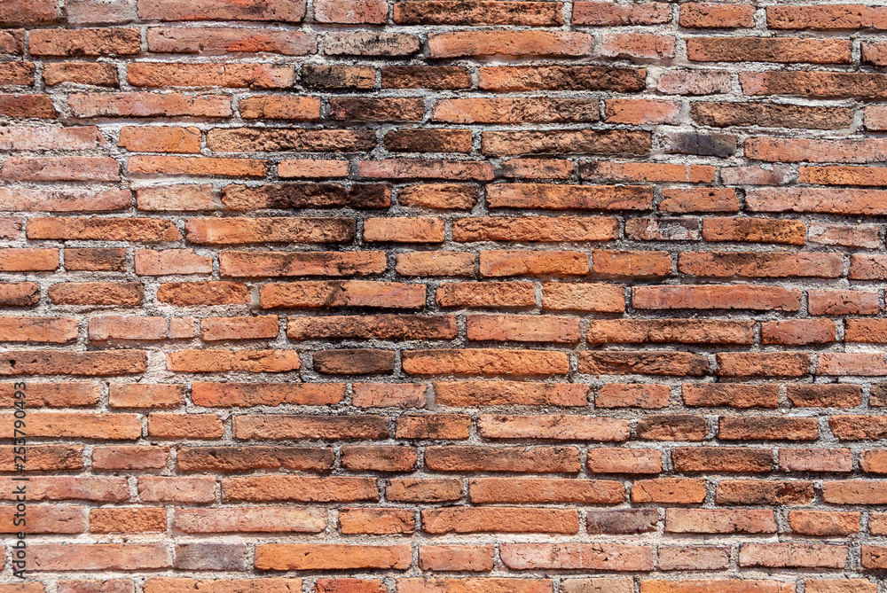 Obraz premium old red brick wall background