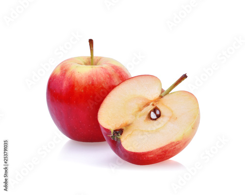red apples isolated on the white background