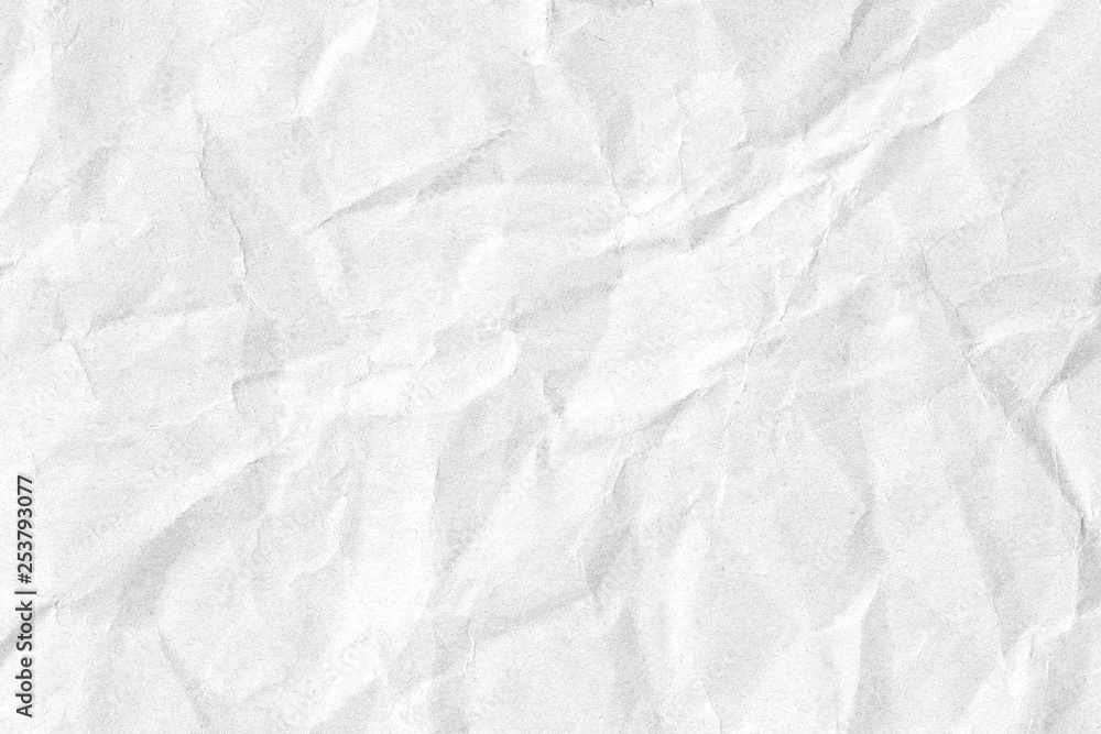 Crumpled white paper texture