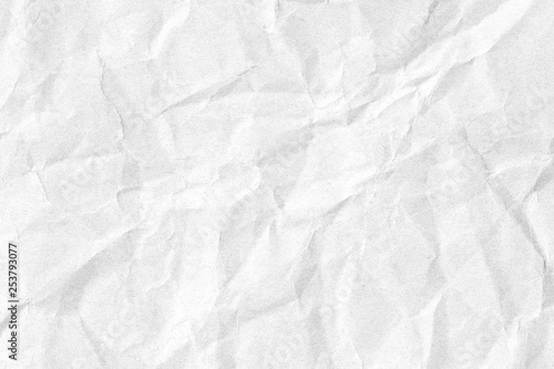 Crumpled white paper texture