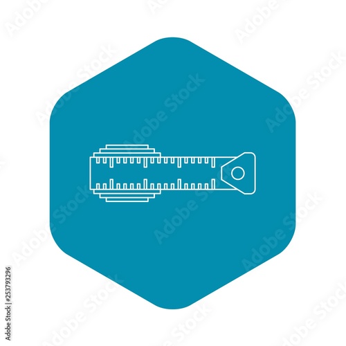 Measuring centimeter icon. Outline illustration of measuring centimeter vector icon for web