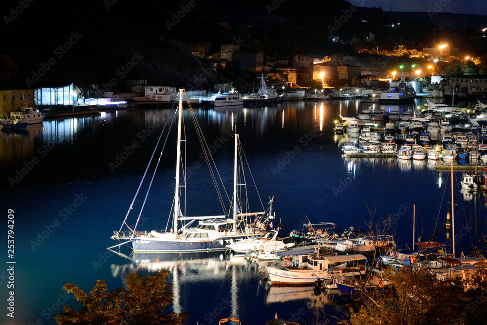 custom made wallpaper toronto digitalYacht Marina in Balaklava Bay.