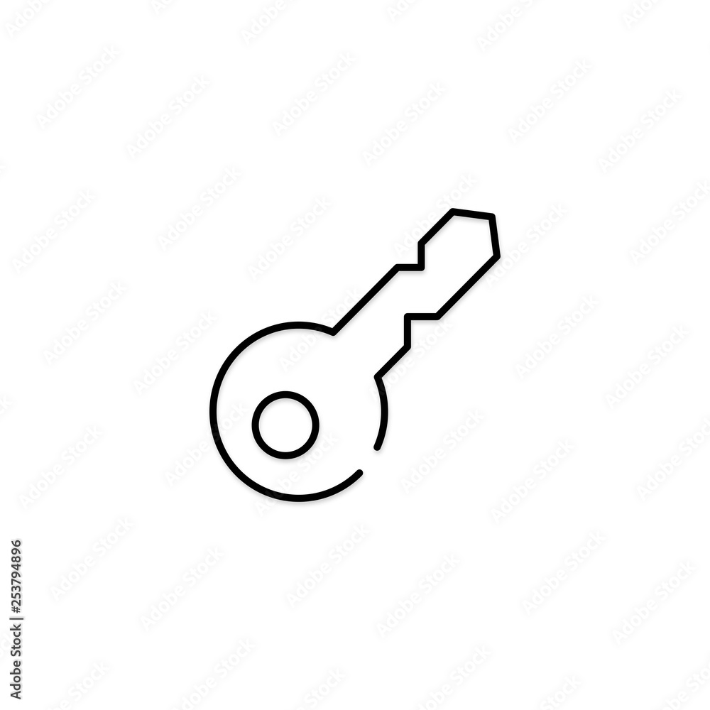 Lock key icon. Web page password sign Lock key icon. Web page password sign
