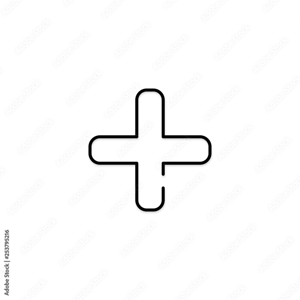 Fototapeta premium Plus icon. Online shopping sign