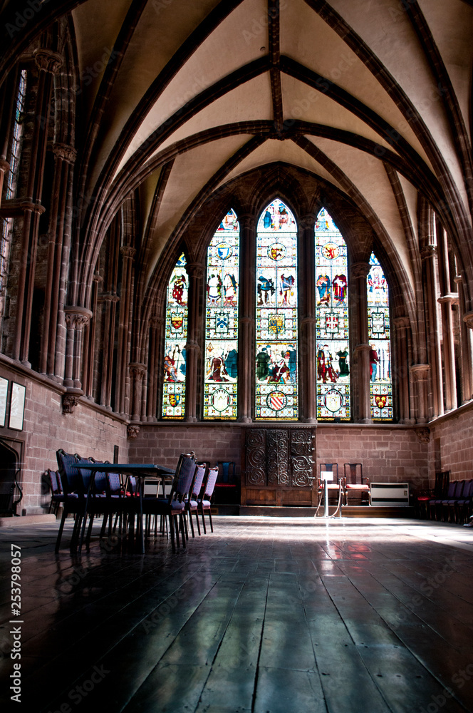 North choir aisle, Chester Cathedral, Chester, UK