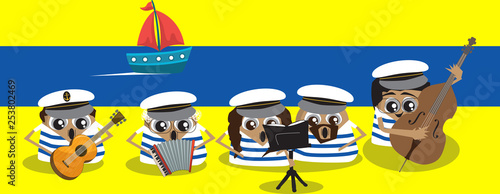 havaneras, grúpo de músicos, cantando