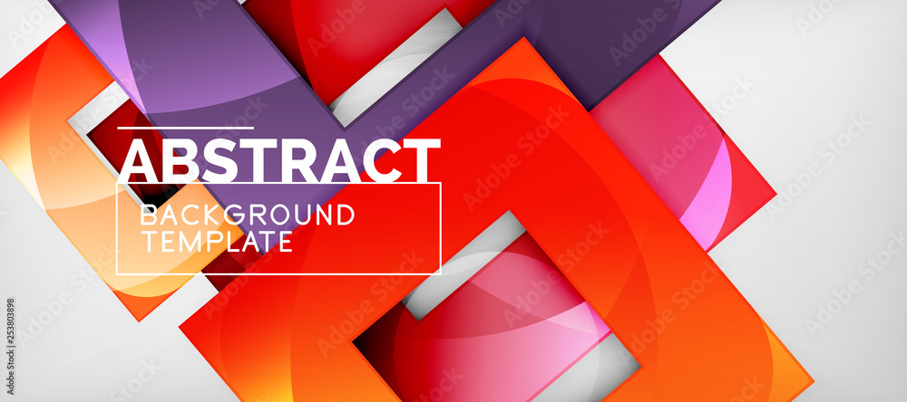 Square background, abstract squares on grey, business or techno template Square background, abstract squares on grey, business or techno template