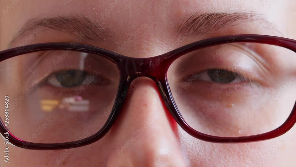 Portrait of a beautiful girl with glasses, shot close-up Portrait of a beautiful girl with glasses, shot close-up