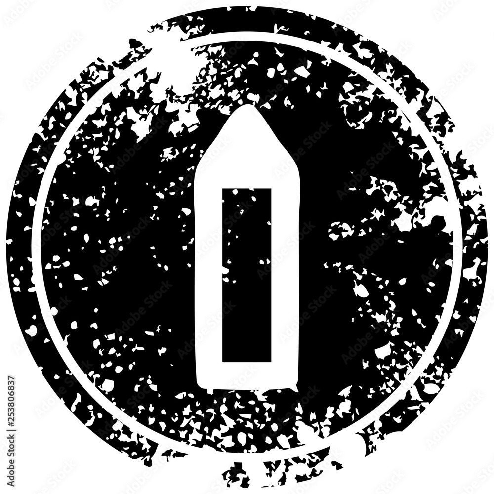 simple pencil distressed icon simple pencil distressed icon