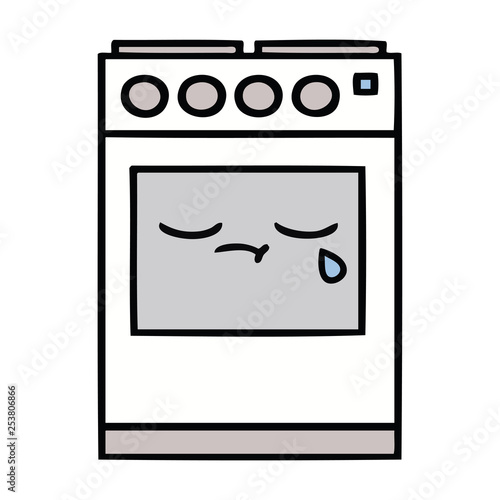 cute cartoon kitchen oven