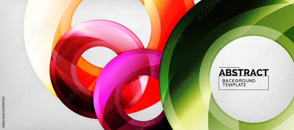 Glossy circles geometric background Glossy circles geometric background
