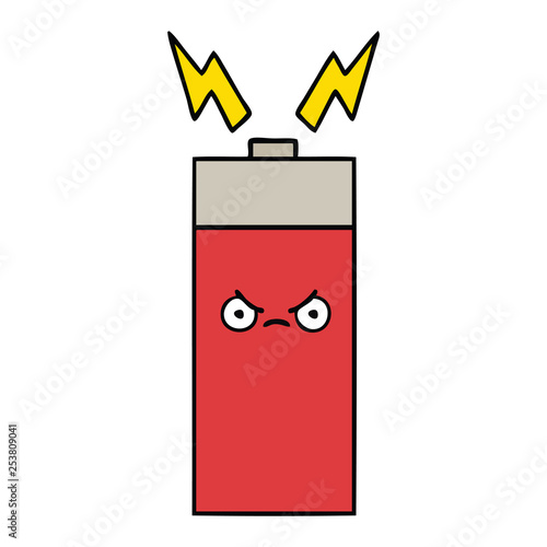 cute cartoon battery