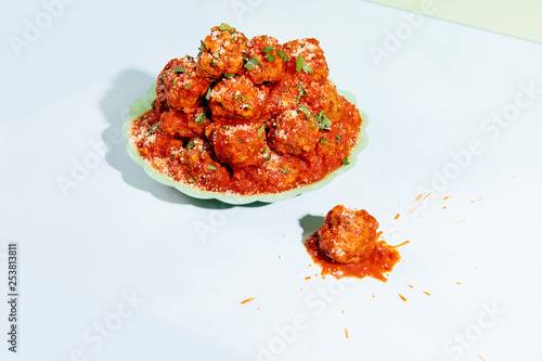 Meatballs and Tomato Sauce