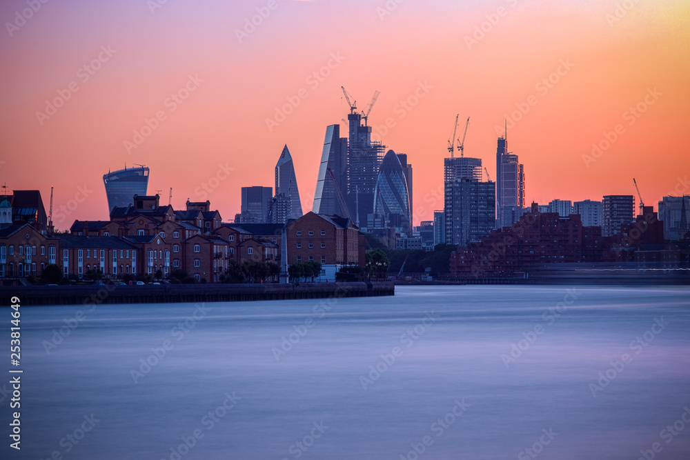 London cityscape with beautiful sunset London cityscape with beautiful sunset