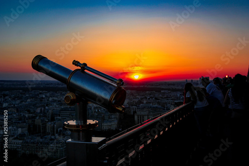Sunset in paris