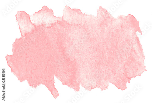 Wallpaper Mural Peach pink watercolor abstract background, stain, splash paint, stain, divorce. Vintage paintings for design and decoration. With copy space for text. Torontodigital.ca