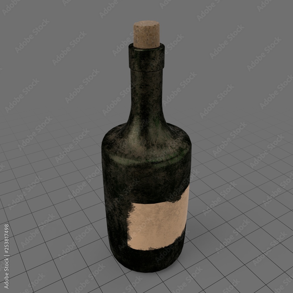 Antique Rum Bottle