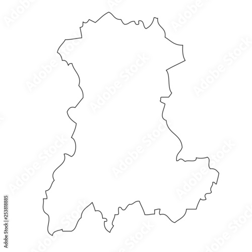 Auvergne - map region of France