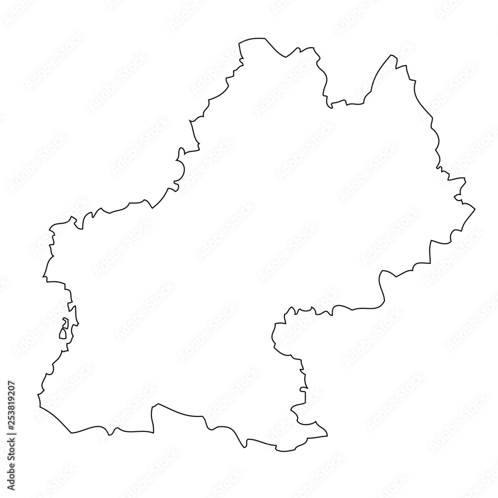 Fototapeta premium MIDI-Pyrenees - map region of France