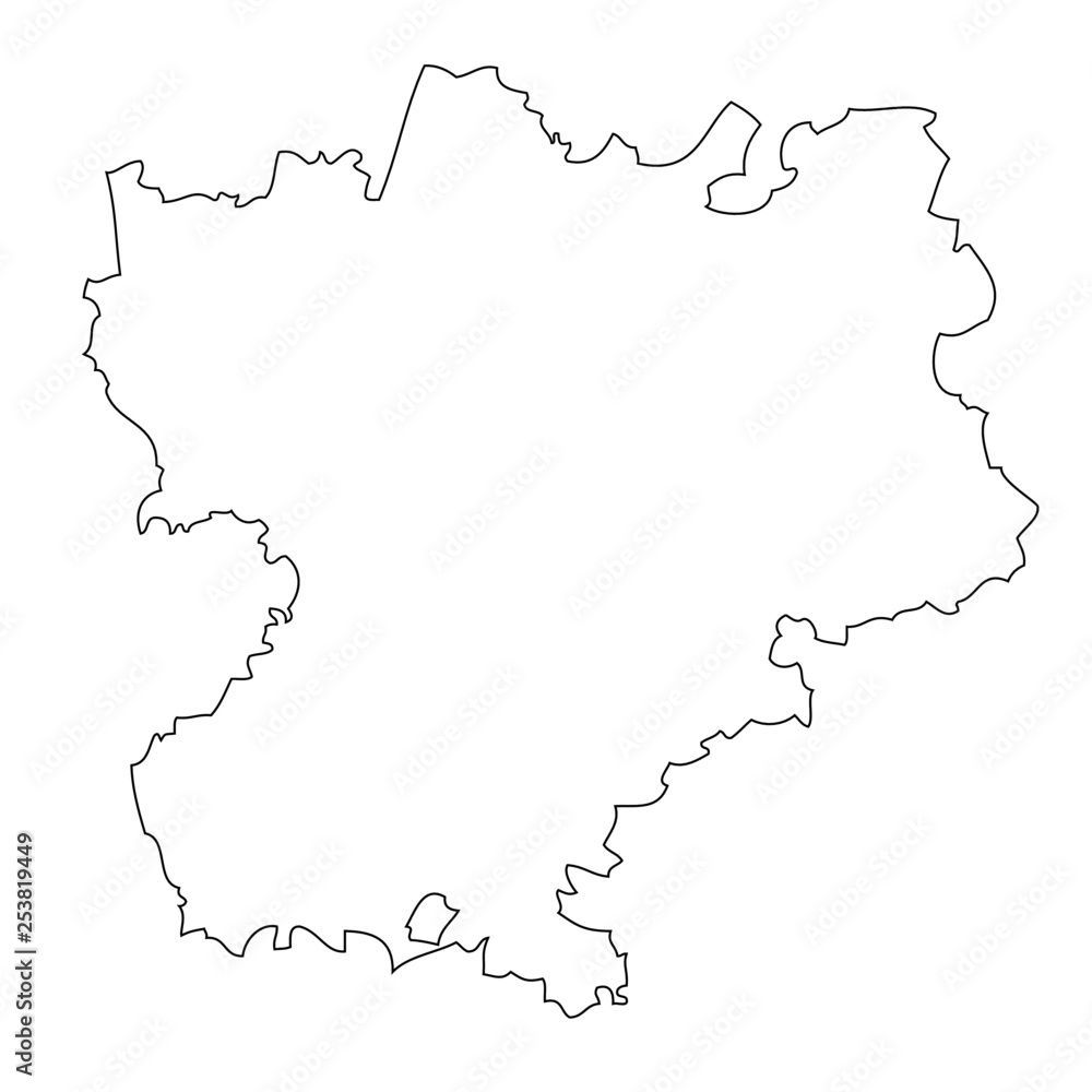 Rhone — Alpes - map region of France