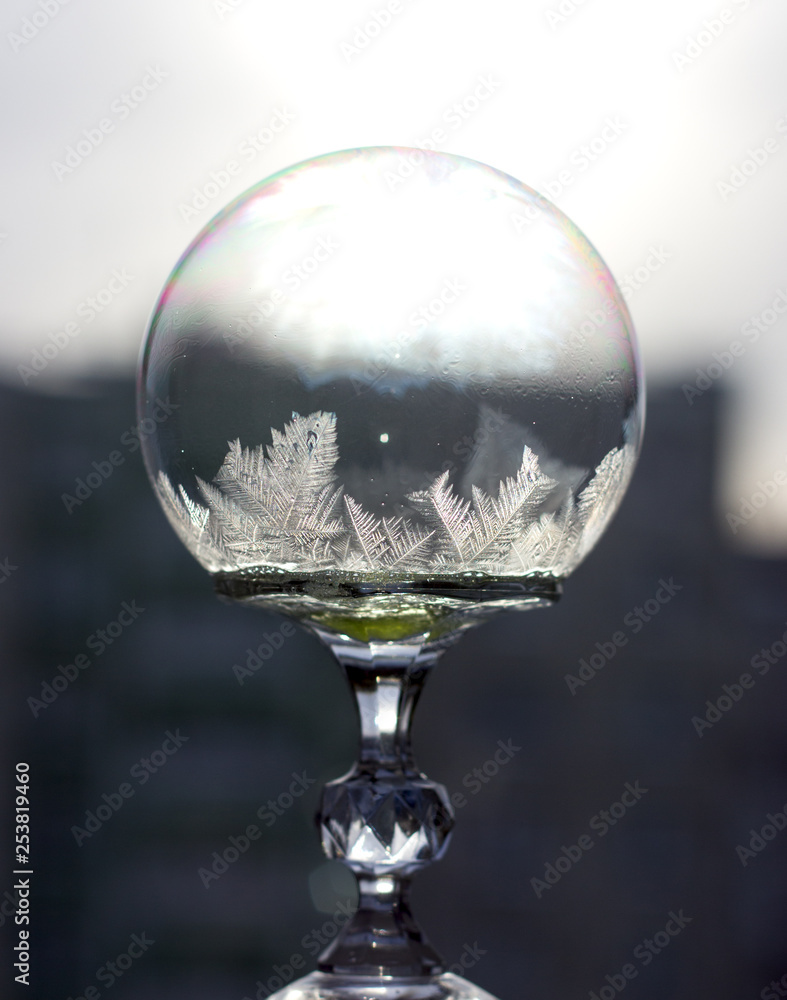 glass of water on black background