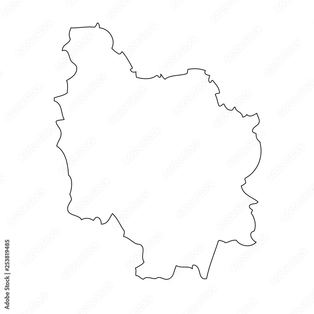 Burgundy - map region of France