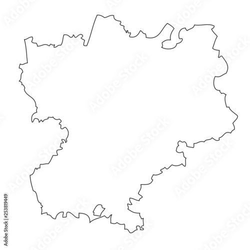 Rhone — Alpes - map region of France