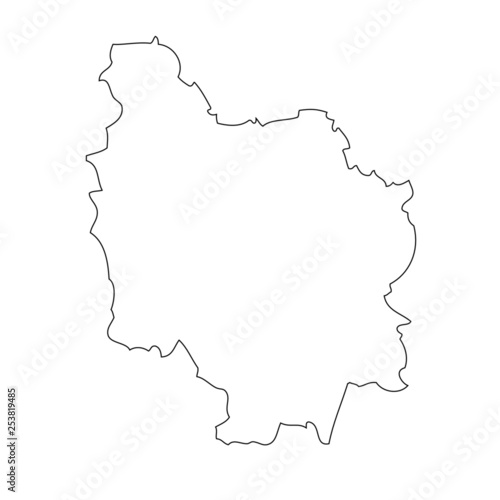 Burgundy - map region of France